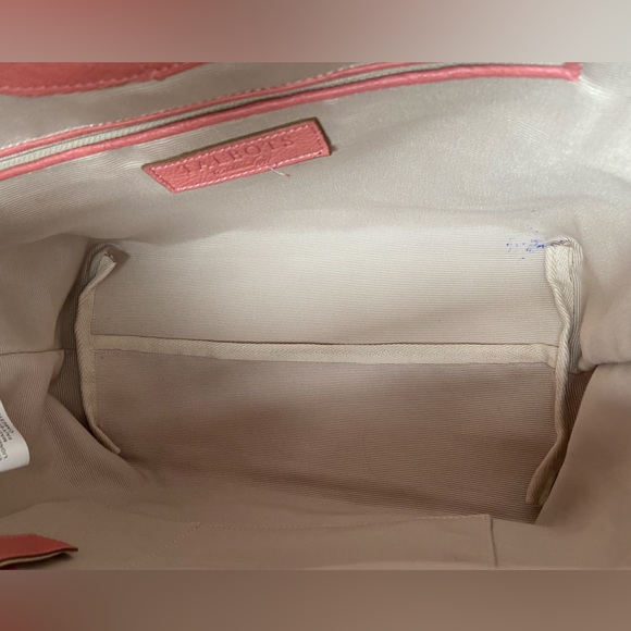 Talbots Pink Leather Tote Bag - Picture 6 of 9